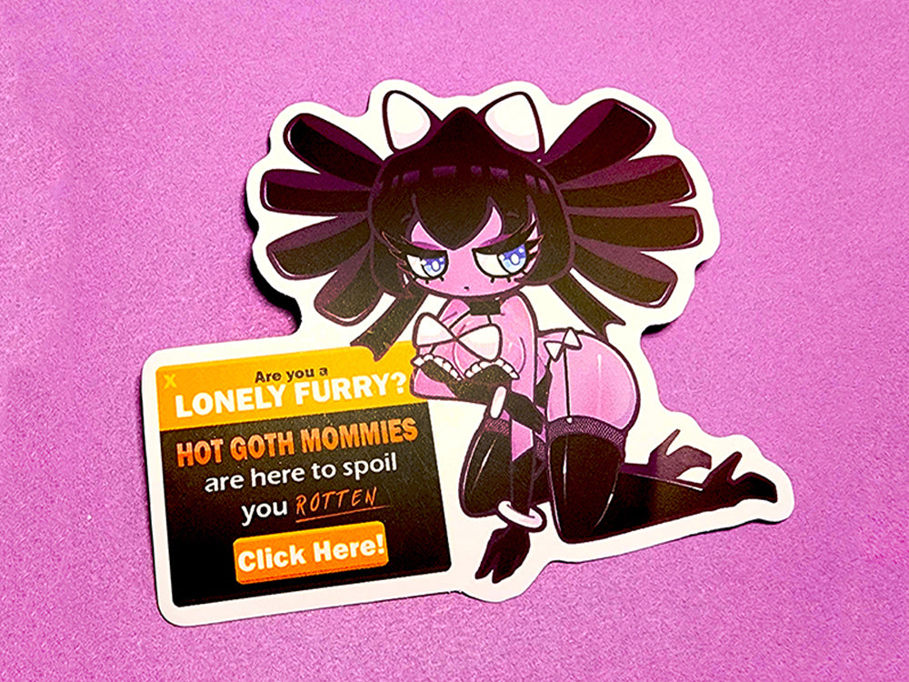Pokémon Pop-Up Porn Ad Series: Gothitelle Parody Sticker