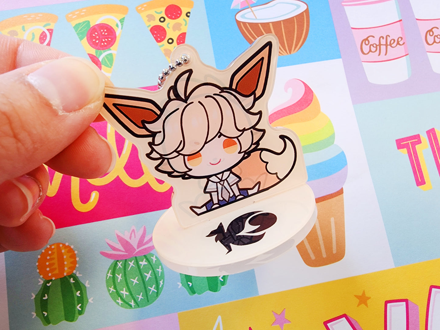 Eeveelutions Gijinka/Pokemon (colored-acrylic standee + keychain)