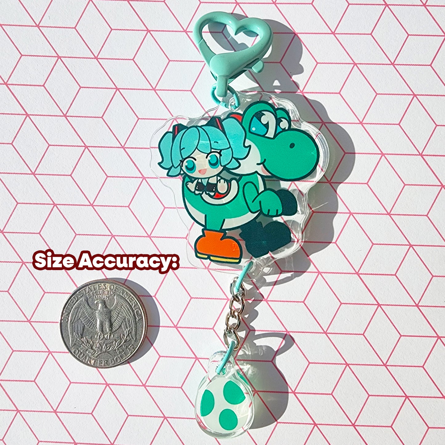 VOCALOID x Yoshi's Island Keychains