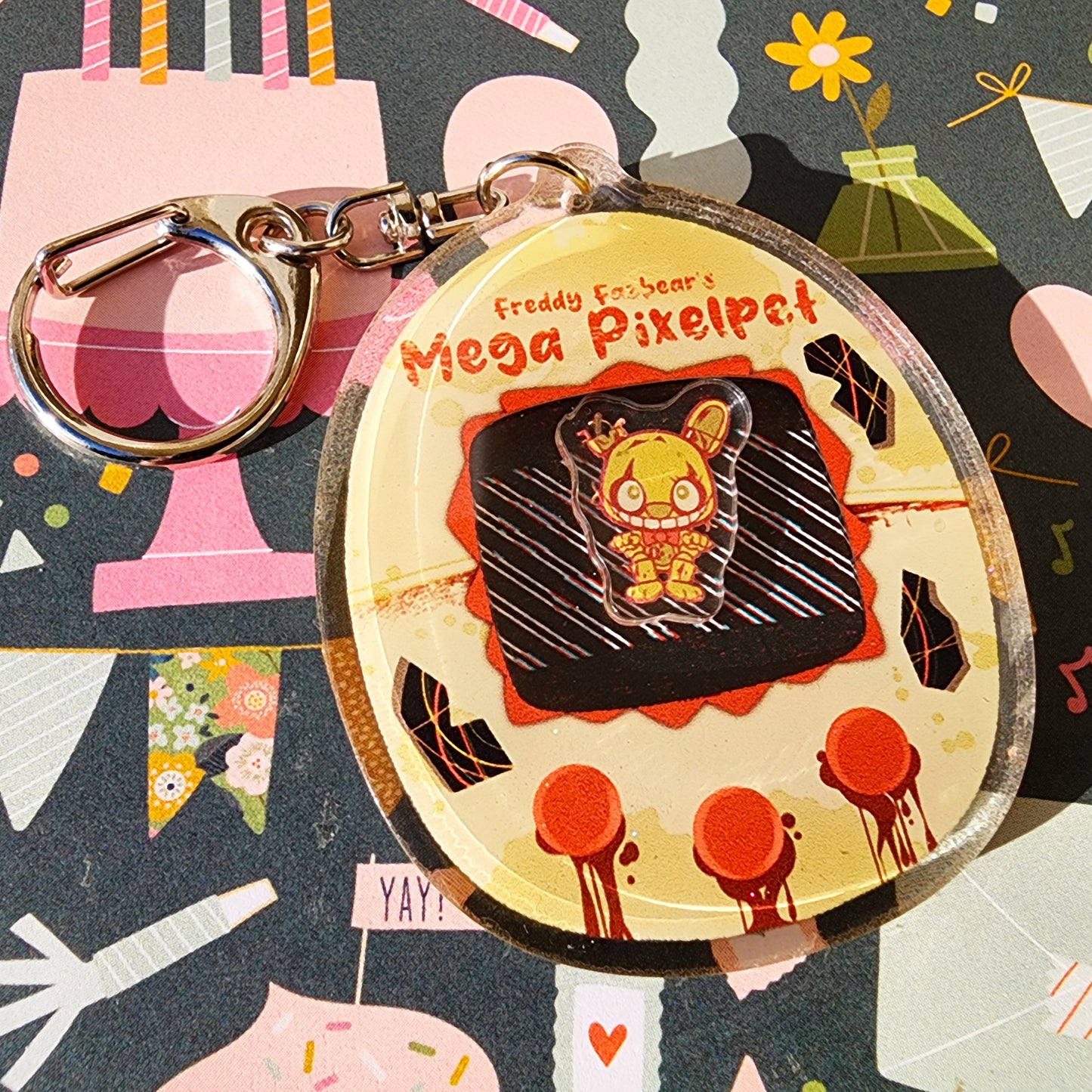 FNAF Five Night's at Freddy's: Security Breach x Tamagotchi Keychains