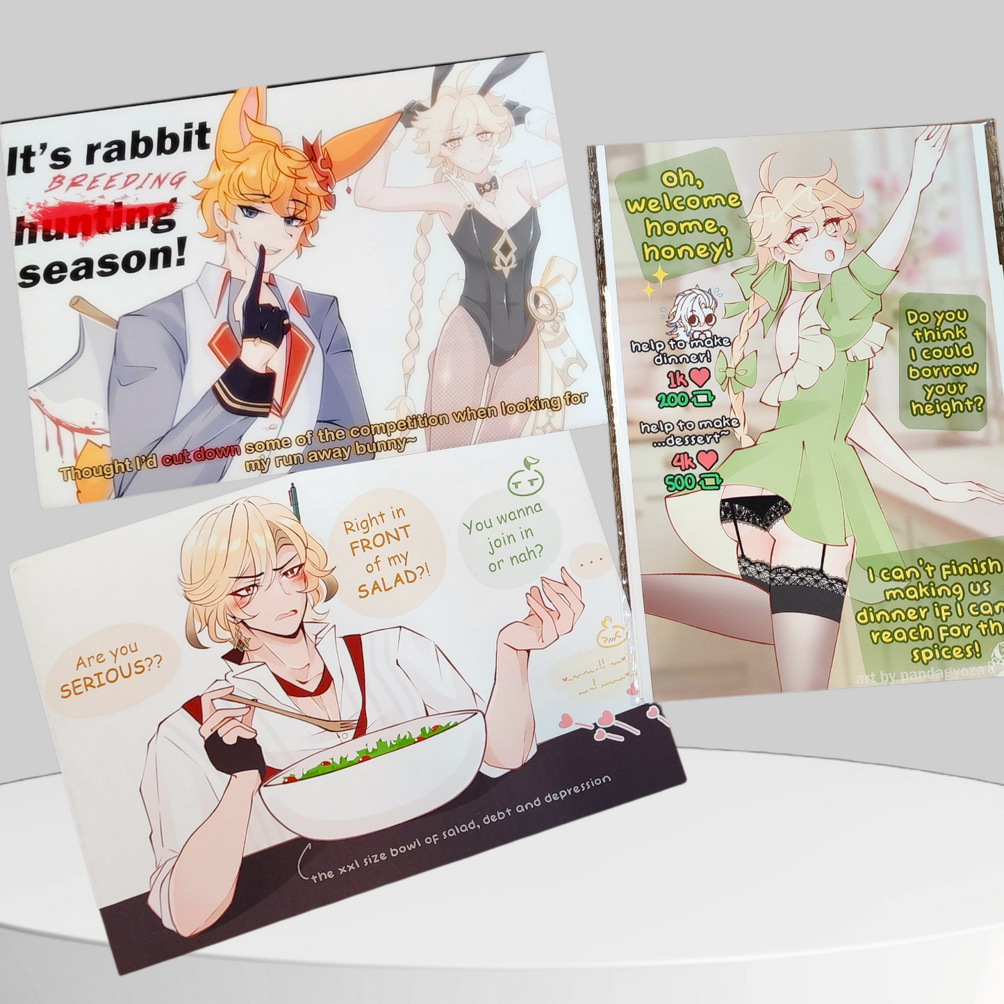 Genshin Impact: (+18 ONLY) Aether Double-Sided Postcard One-Off Doujinshi Collection