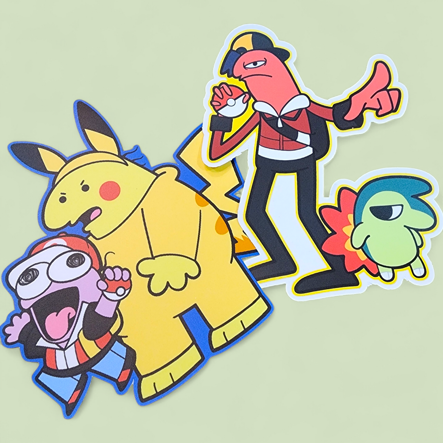 Smiling Friends: Alan & Glep Pokemon Crossover Sticker