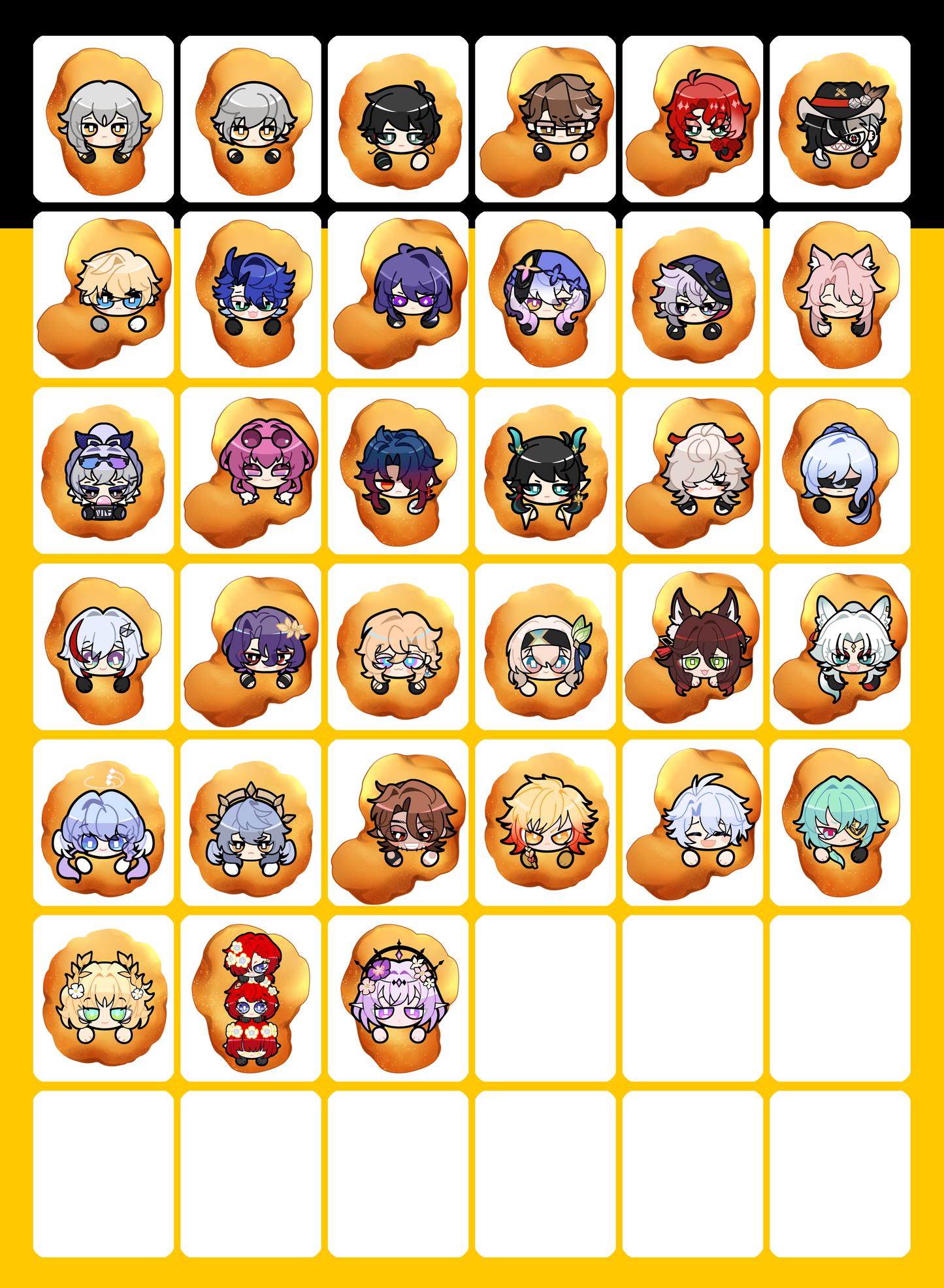 Honkai Star Rail: Squishy McNuggets Character Charms