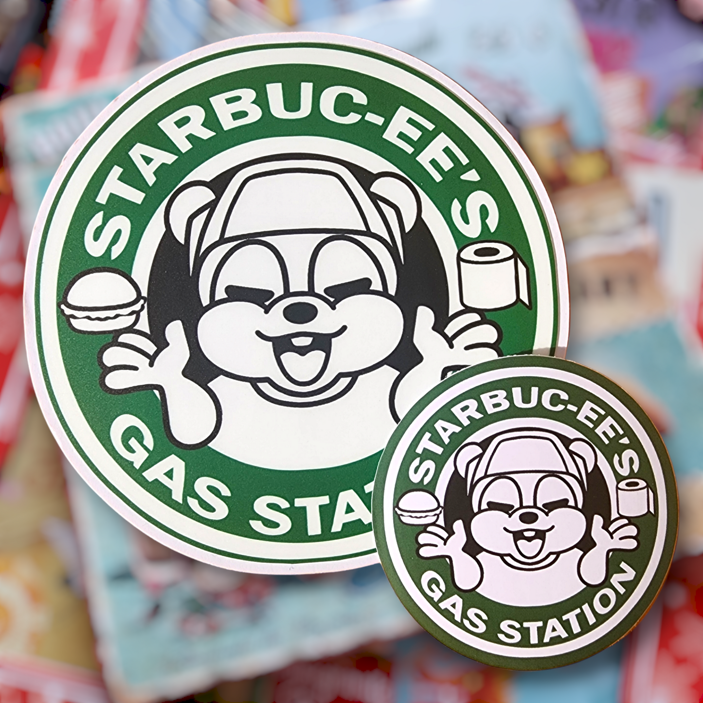 Starbucks x Buc-ee's Parody Sticker: STARBUC-EE'S