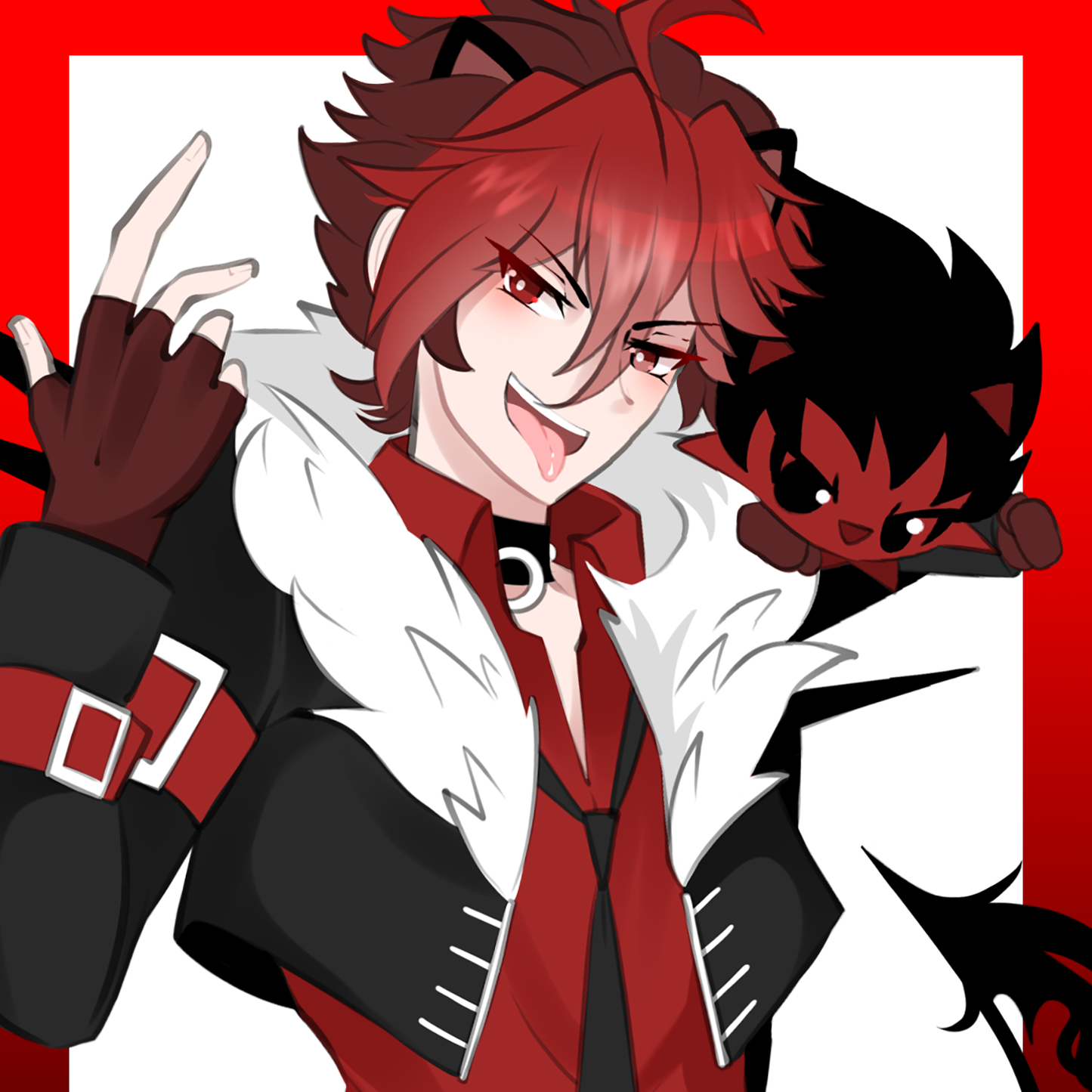 Show By Rock: Crow Square Print