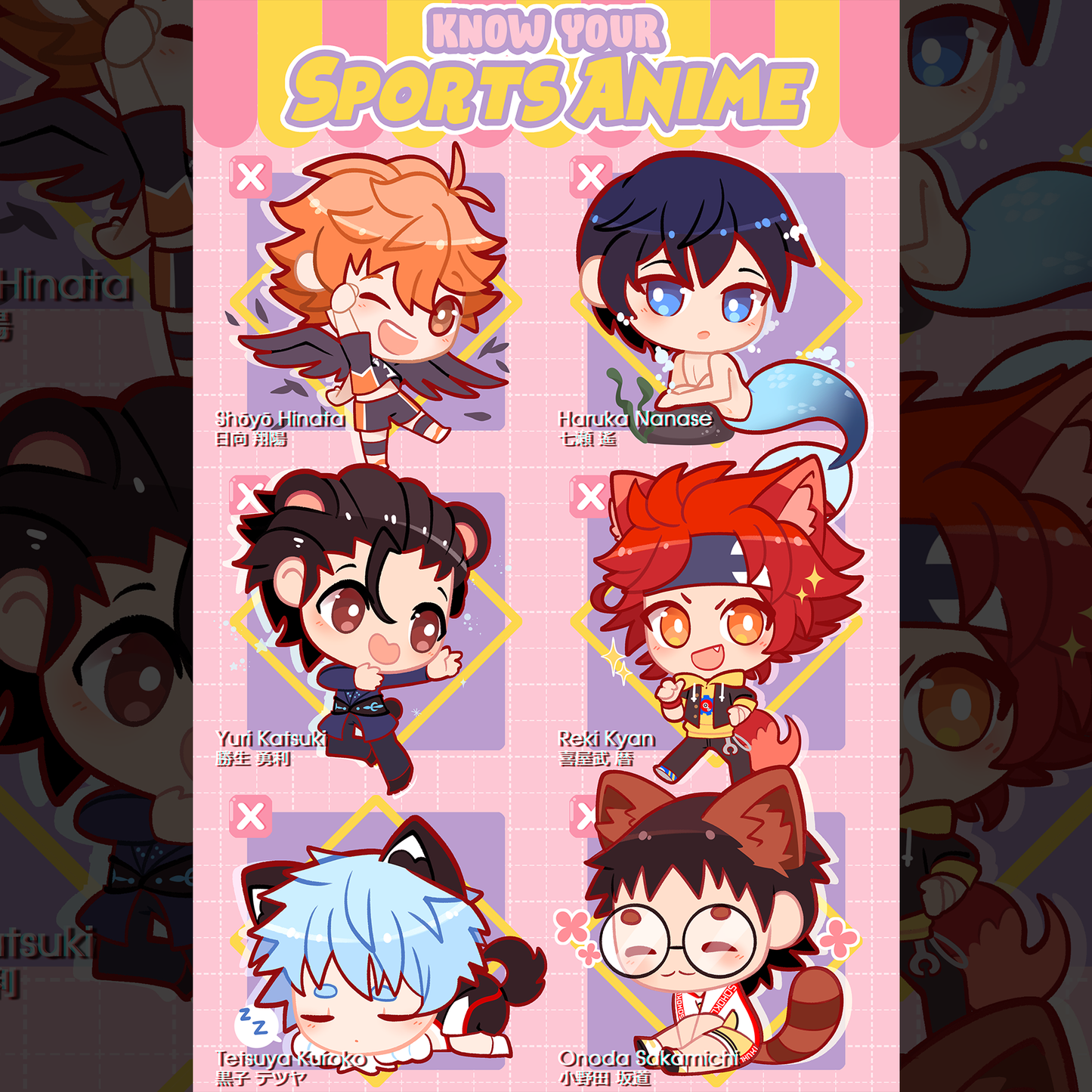 DISCONTINUING: 'Know Your Sports Anime' Print