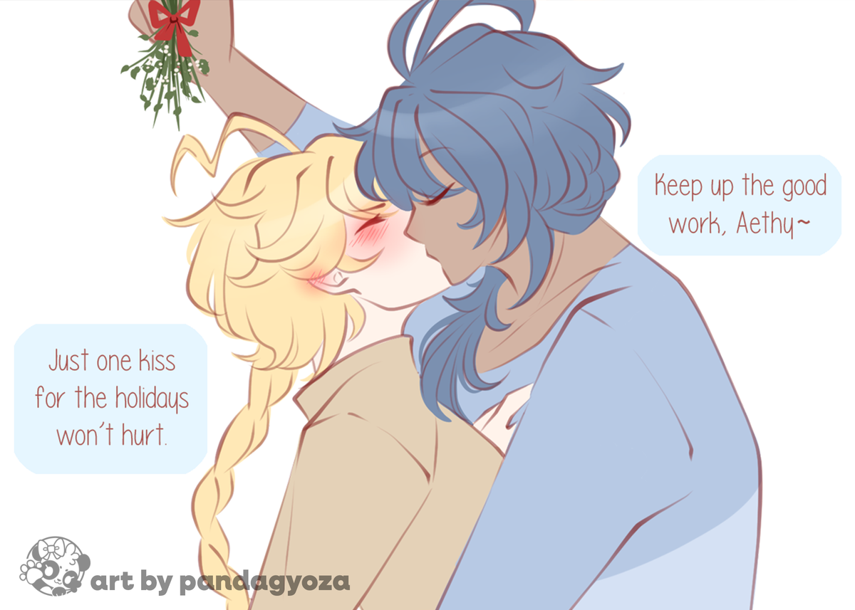 Genshin Impact: Kaeya x Aether Double-Sided Doujin Print