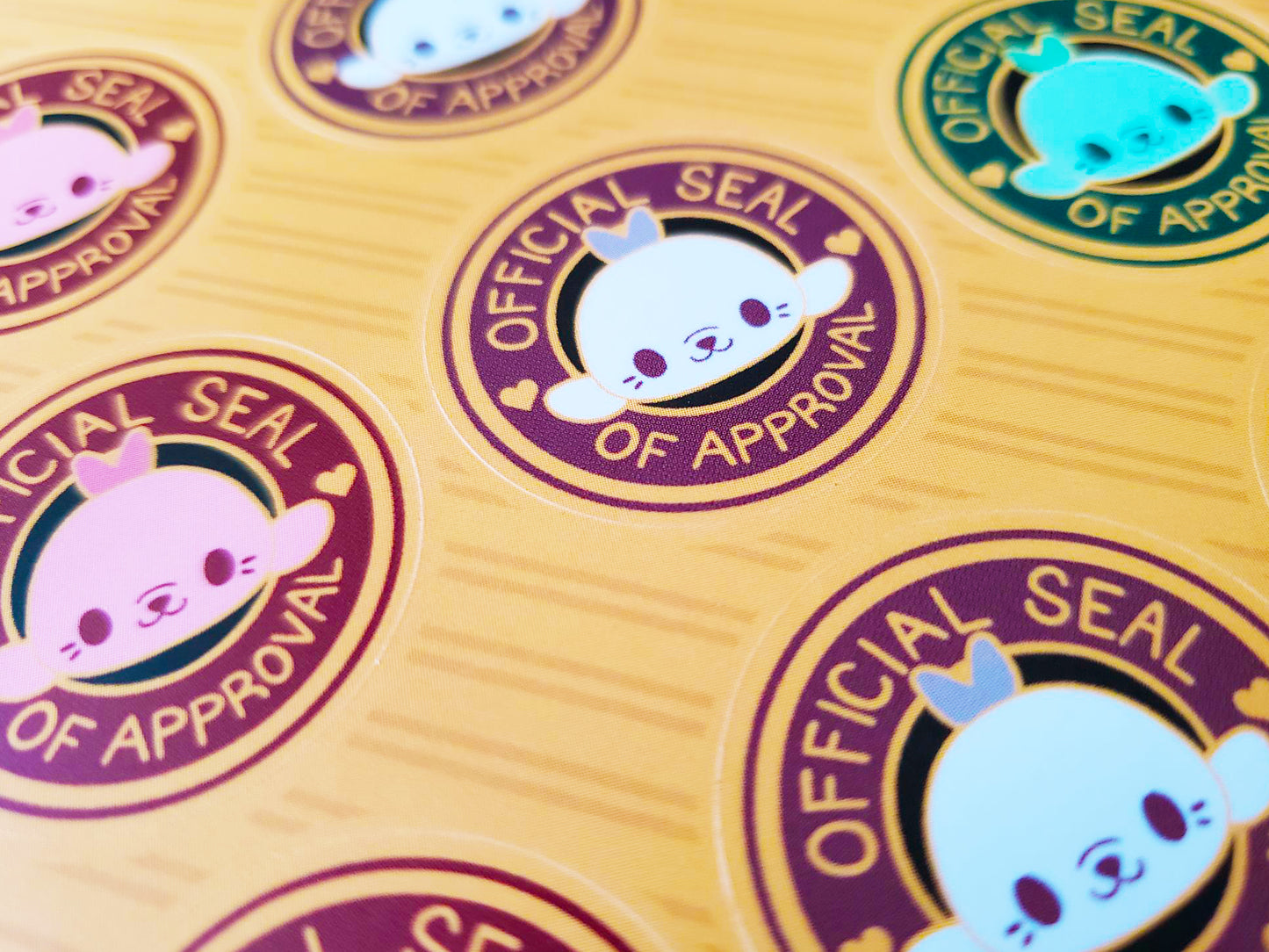 Official Seals of Approval Sticker Sheets (FREE U.S. SHIPPING)