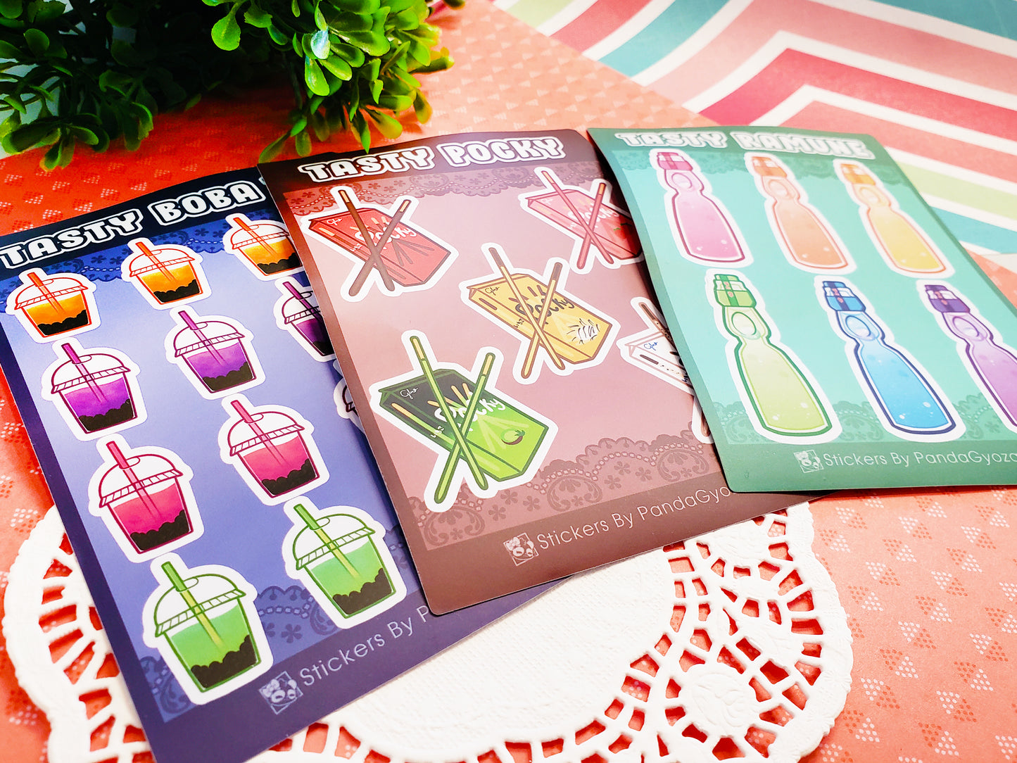 Asian Food Snacks: Tasty Sticker Sheets!