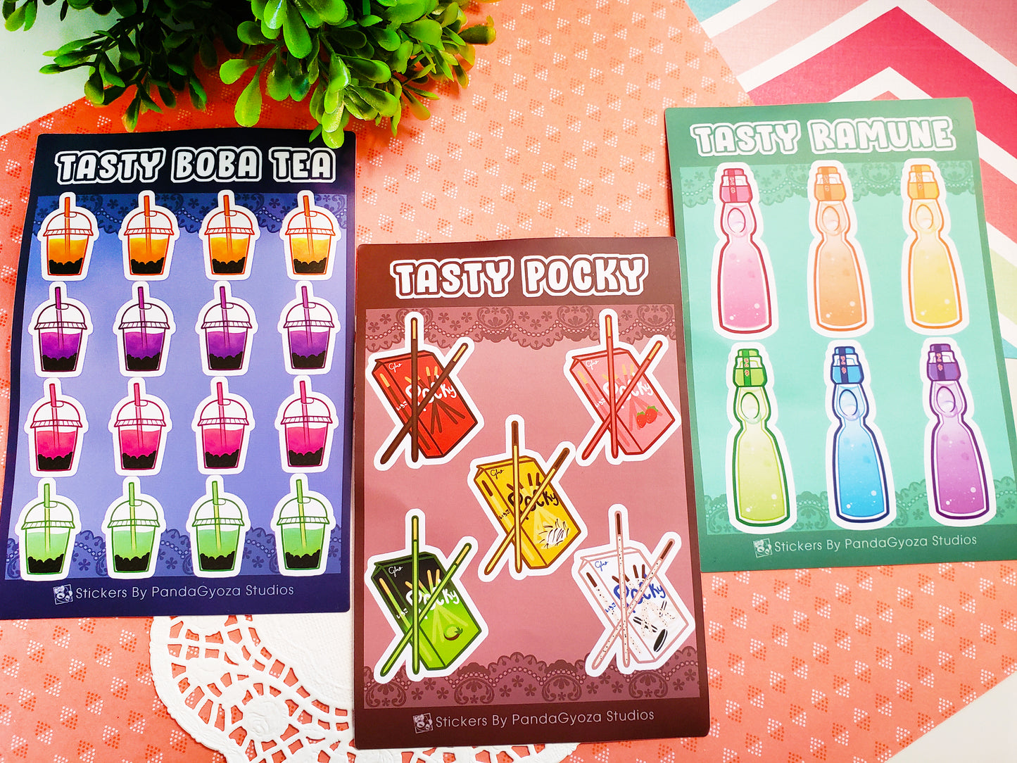 Asian Food Snacks: Tasty Sticker Sheets!