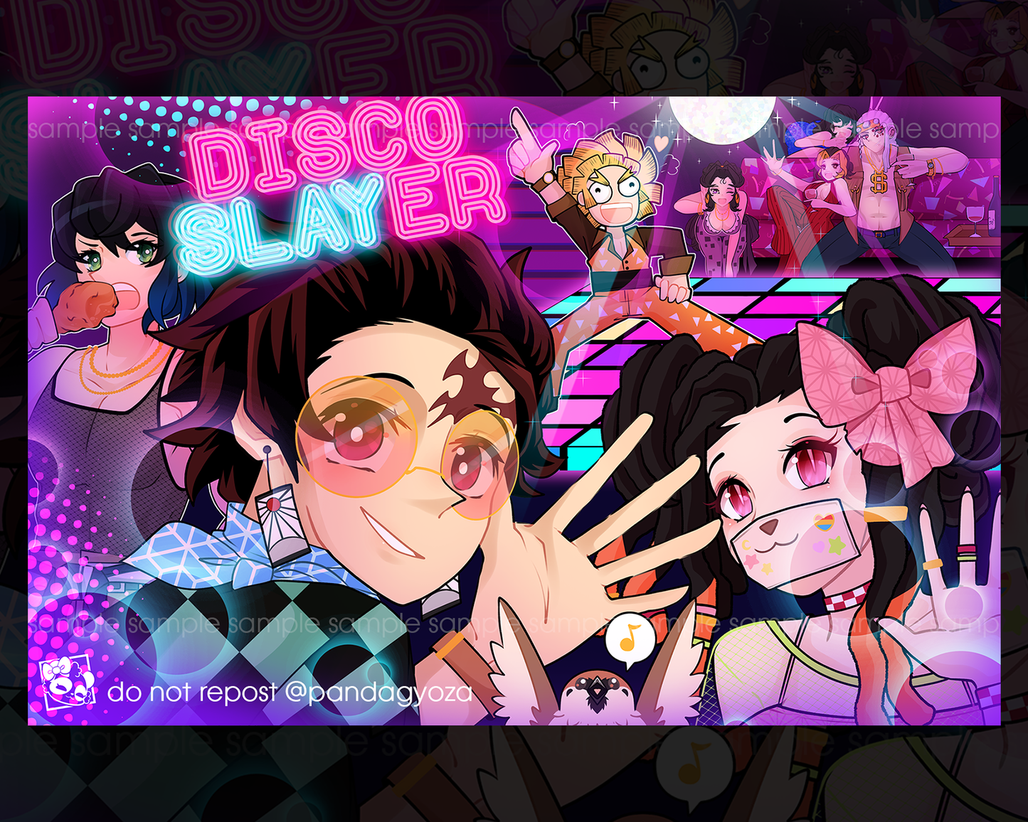 DISCONTINUING: Demon Slayer: Disco Slayer Hologram Poster
