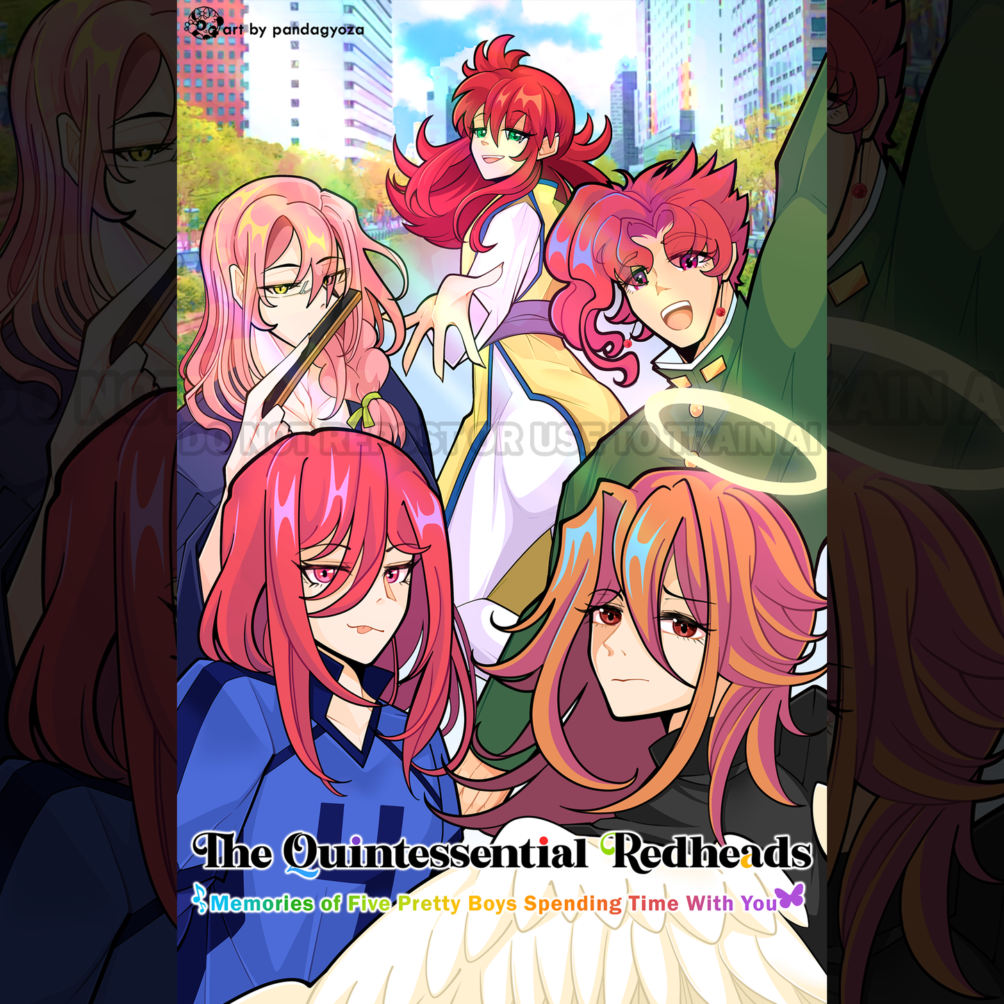 The Quintessential Quintuplets: Anime Redheads Parody Poster