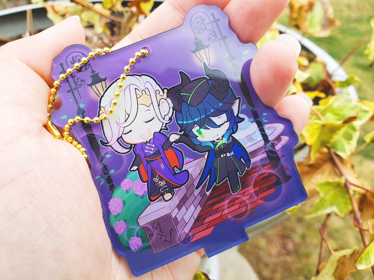 Twisted Wonderland: Malleus x Vil Couple Keychain 3in. Acrylic Keychain / Standee