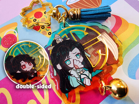 Scum Villain's Self-Saving System: Double-Sided Glitter Epoxy Keychain