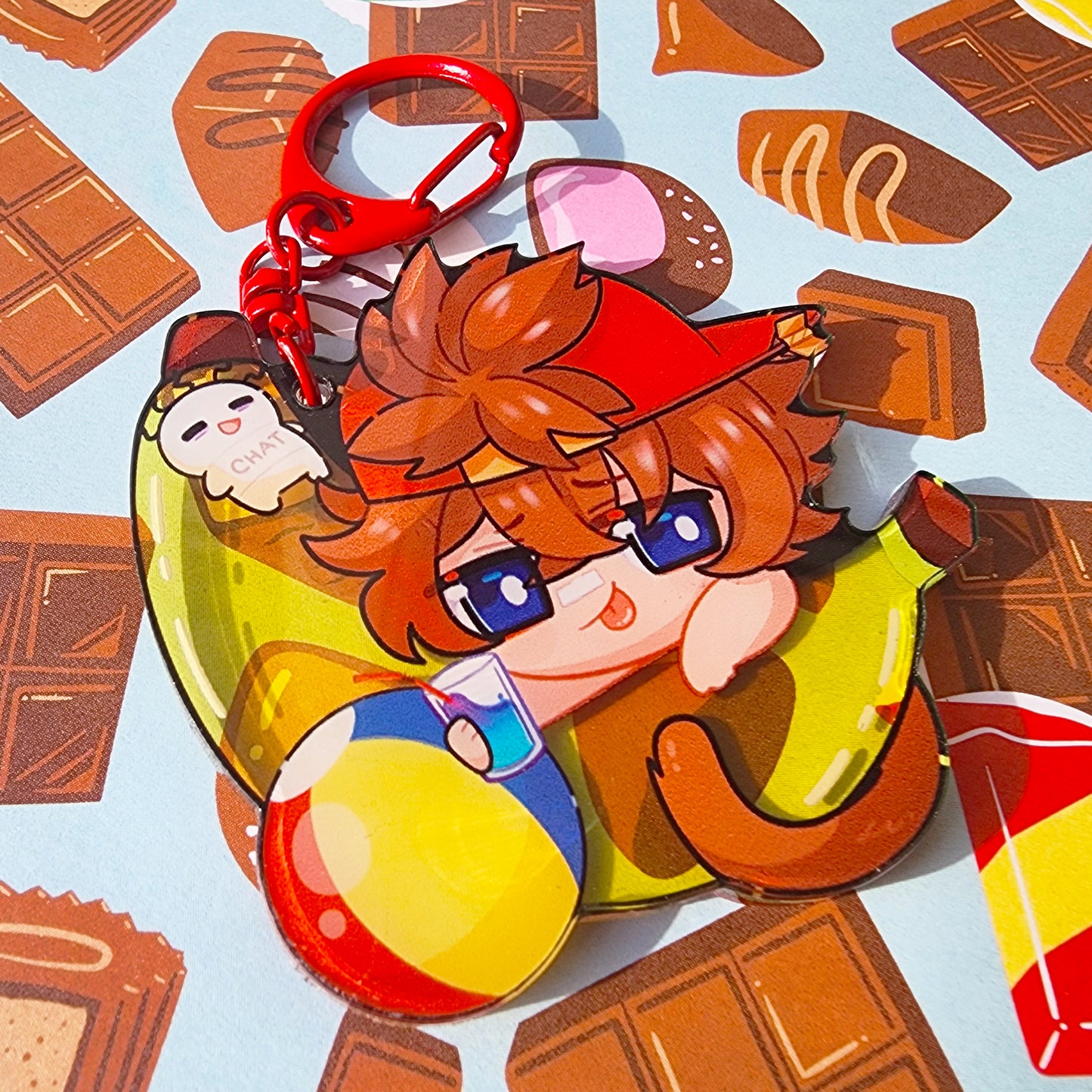 Sun Kenji: Summer Floatie Keychain