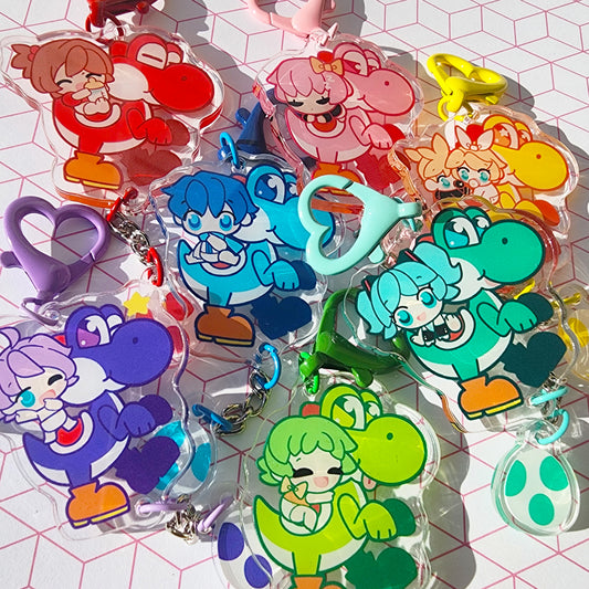 VOCALOID x Yoshi's Island Keychains