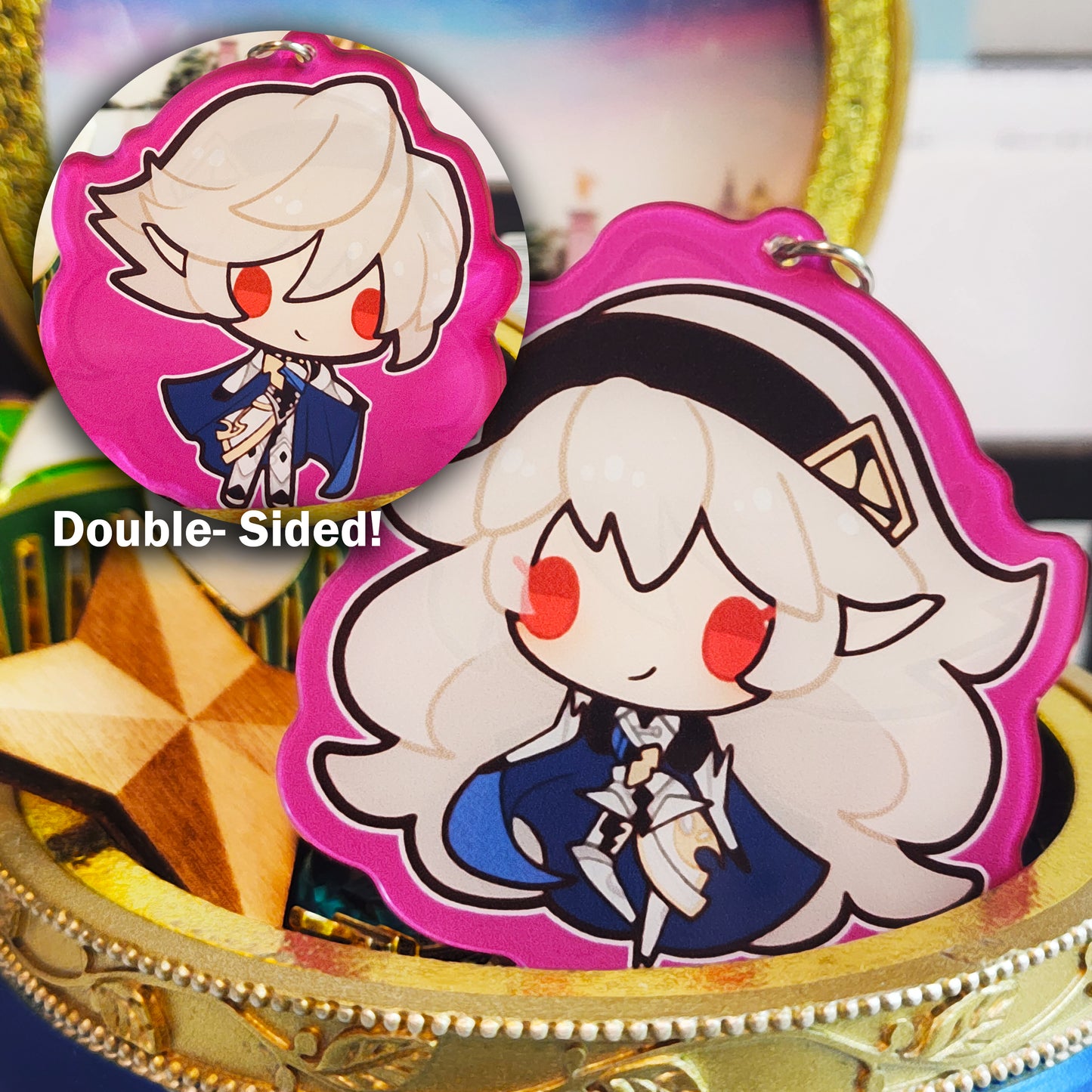 Nintendo SSBU Super Smash Bros. Ultimate Double-Sided 3 in. Keychain [ Corrin ]