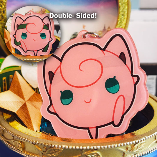 Nintendo SSBU Super Smash Bros. Ultimate Double-Sided 3 in. Keychain [ Jigglypuff ]