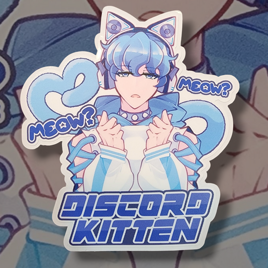 Male Discord Kitten Sticker (Original Character)
