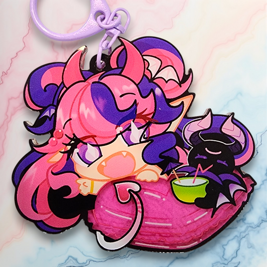 Ironmouse: Summer Floatie Keychain