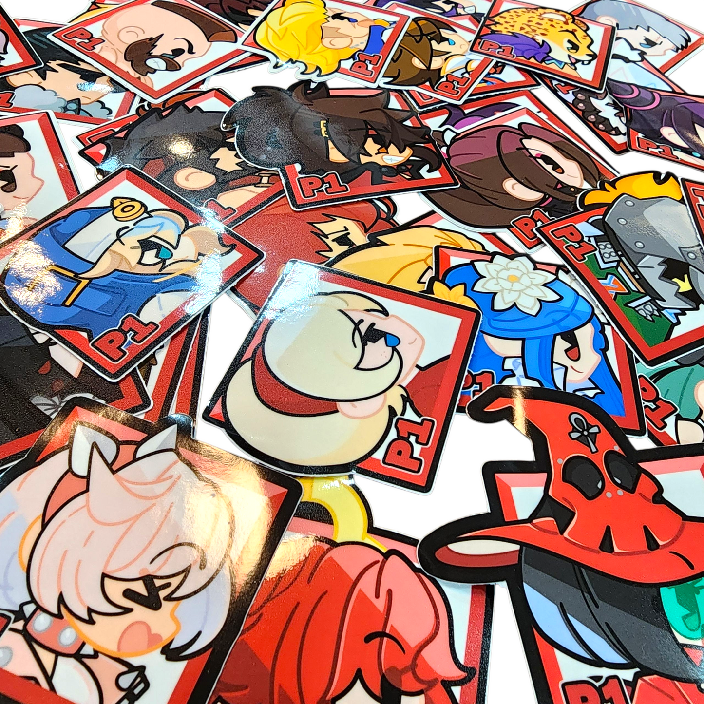 Mix-and-Match Fighter Stickers