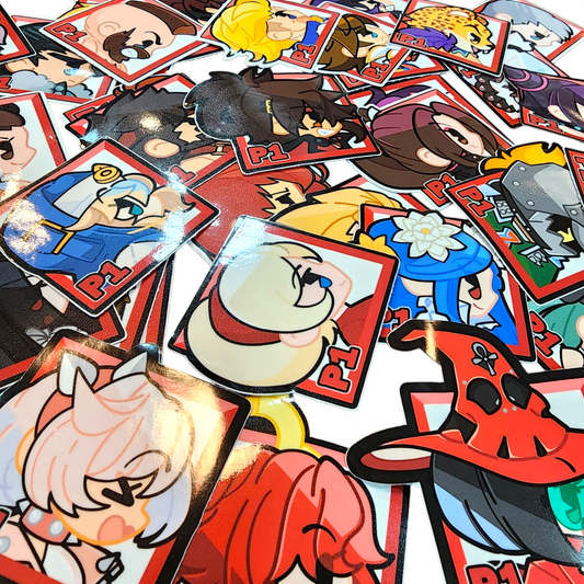 Mix-and-Match Fighter Stickers