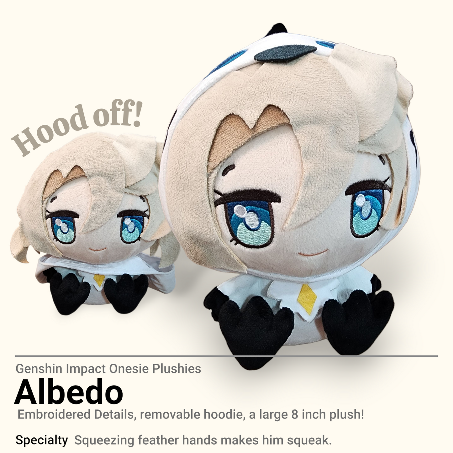 Genshin Impact: Animal-Onesie Plush Toys [ALBEDO]