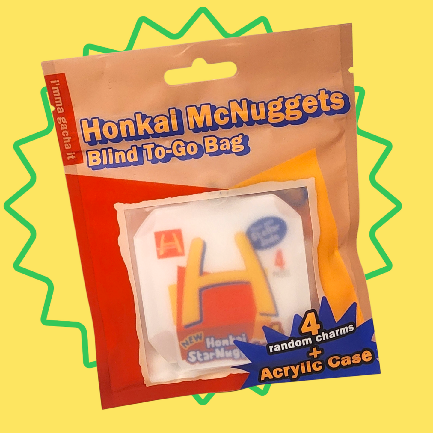 GACHA!! Honkai Star Rail: Squishy McNuggets Character Charms + Case INCLUDED