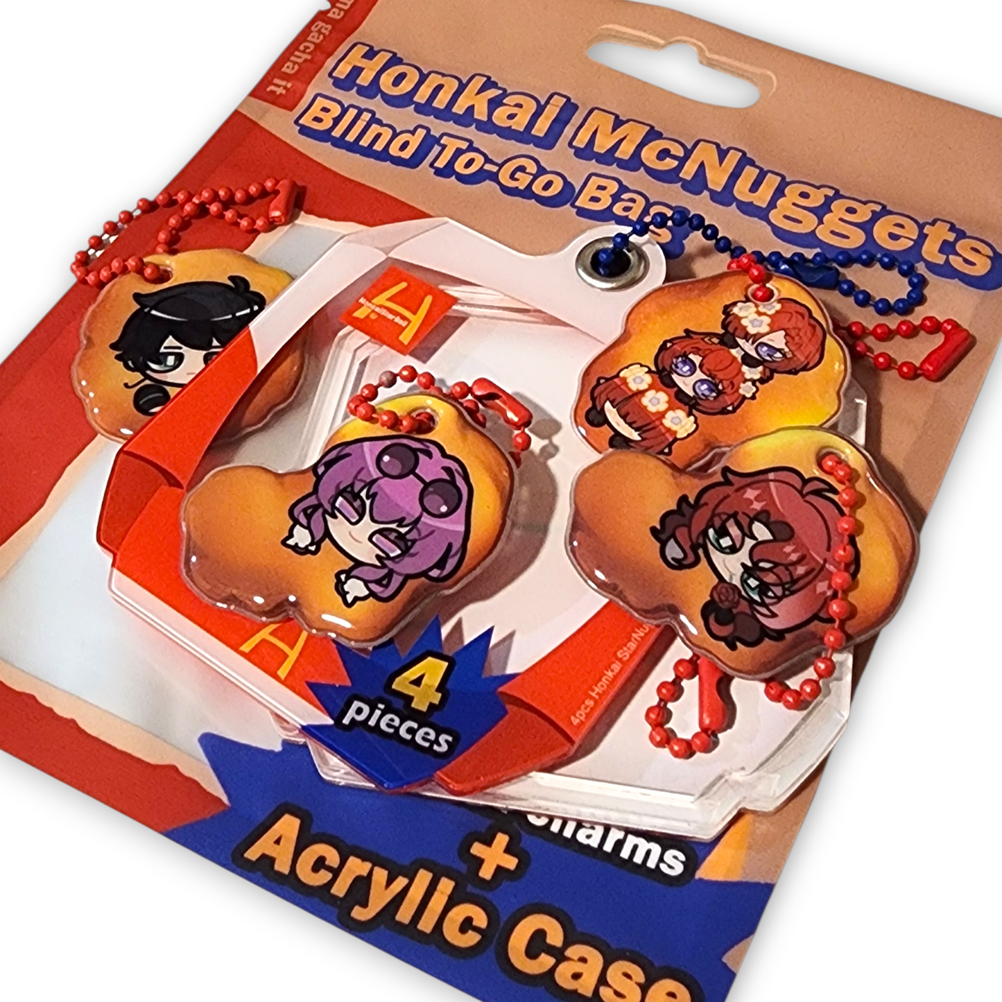 GACHA!! Honkai Star Rail: Squishy McNuggets Character Charms + Case INCLUDED
