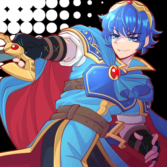 Fire Emblem: Marth Square Print