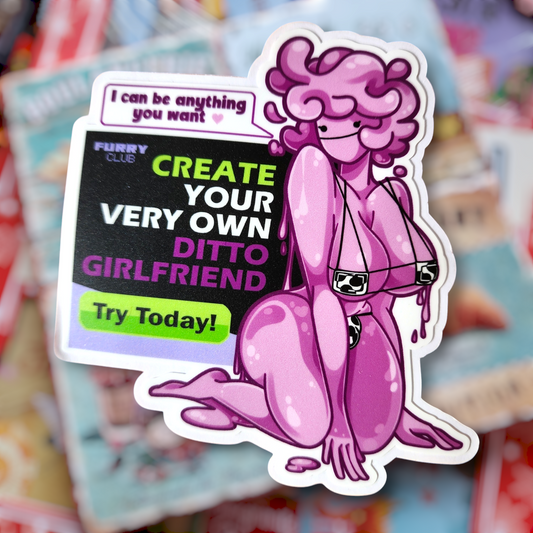 Pokémon Pop-Up Porn Ad Series: Ditto Parody Sticker