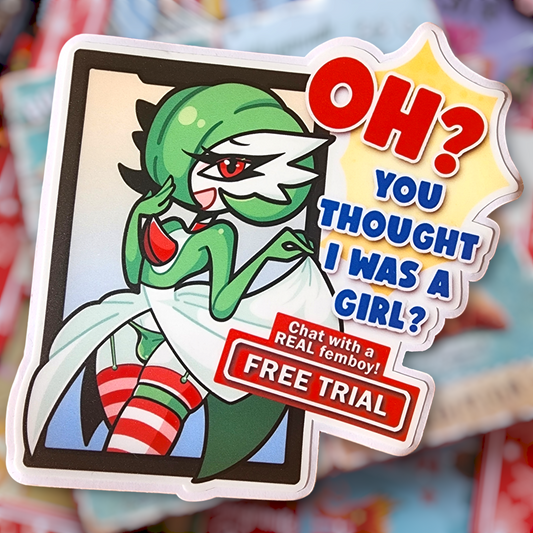 Pokémon Pop-Up Porn Ad Series: Gardevoir Parody Sticker