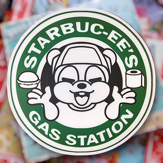 Starbucks x Buc-ee's Parody Sticker: STARBUC-EE'S