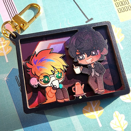 Trigun: Double-Sided Photo Wood Charm