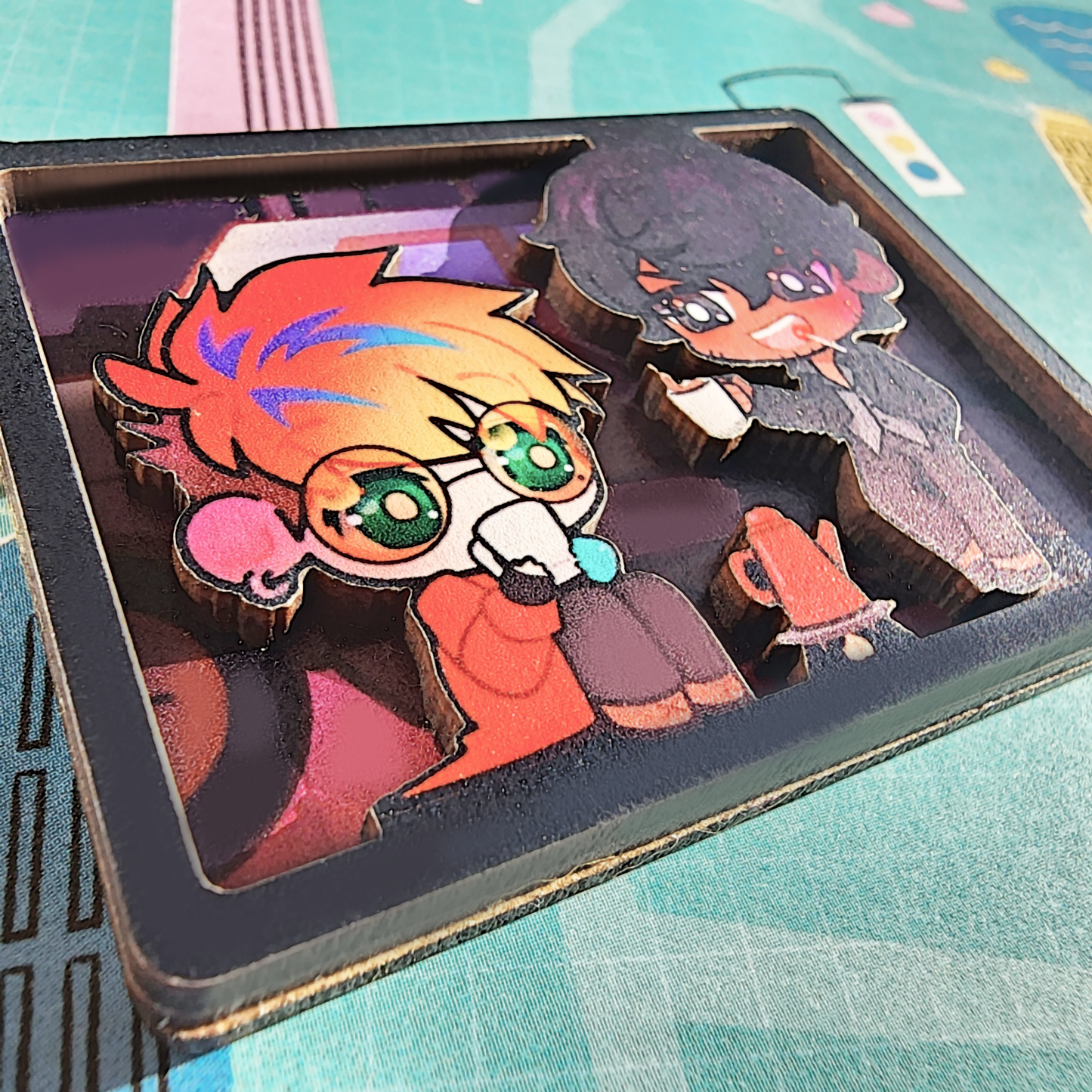 Trigun: Double-Sided Photo Wood Charm