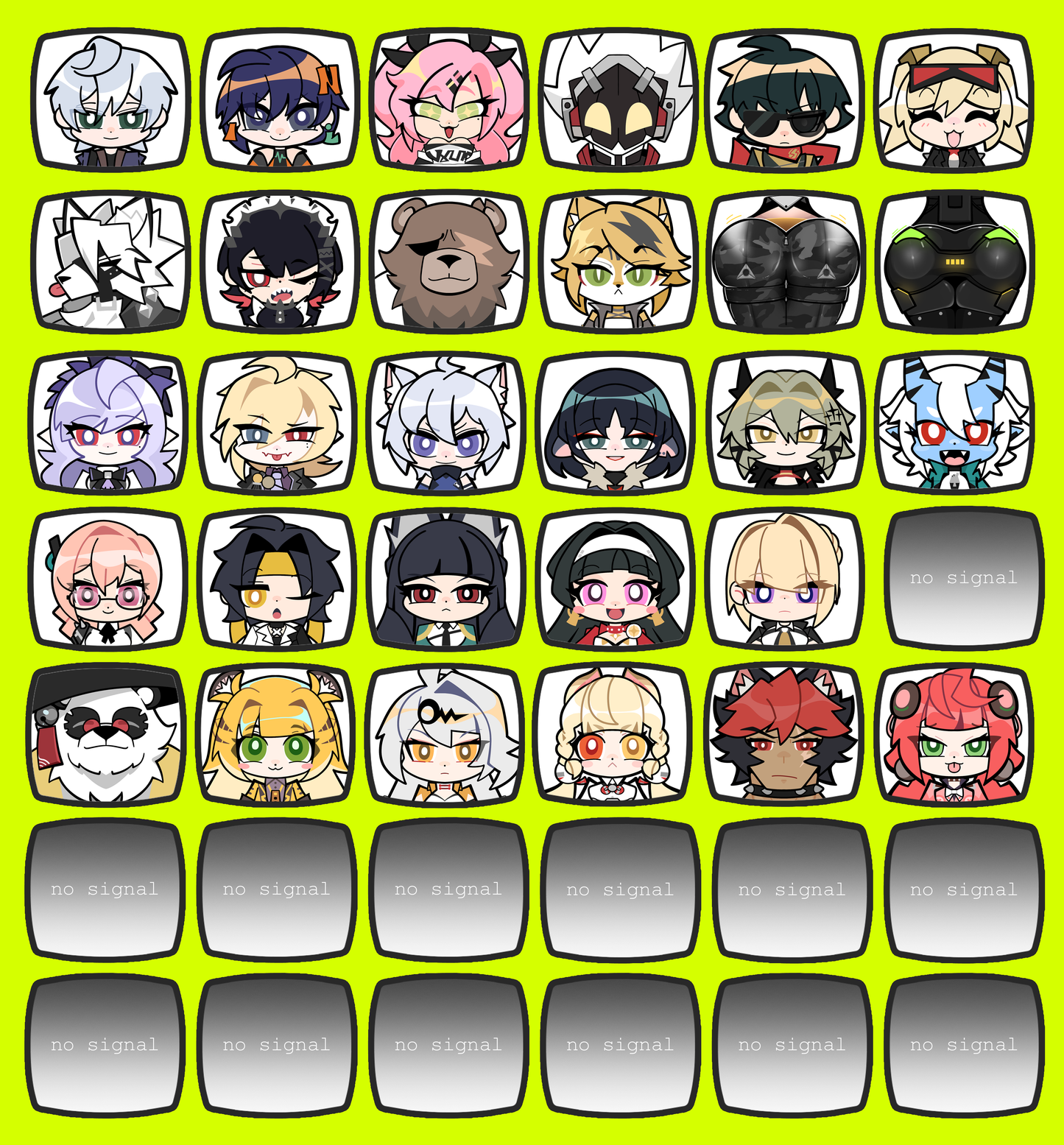 Zenless Zone Zero TV Keychains