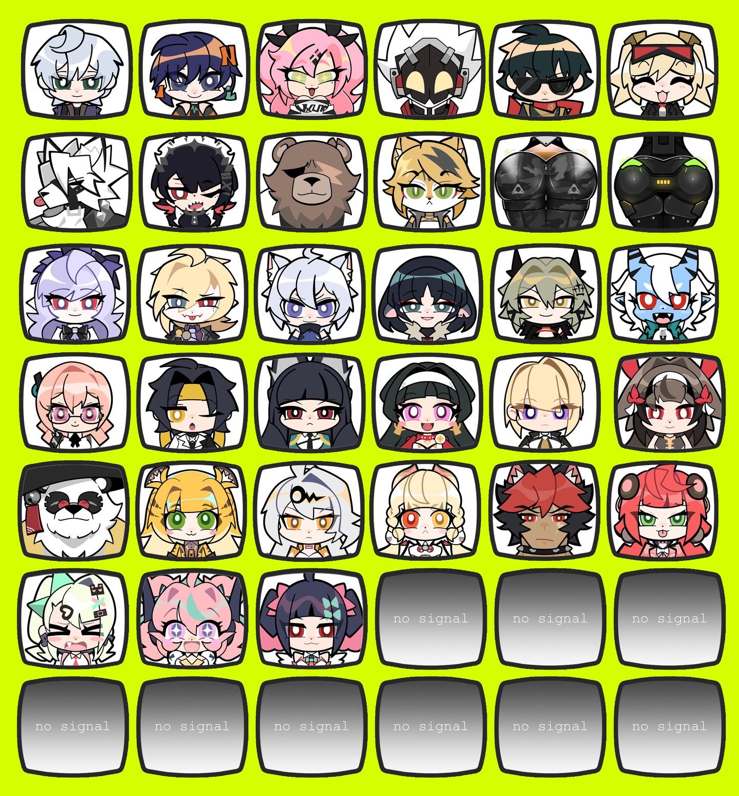 Zenless Zone Zero TV Keychains