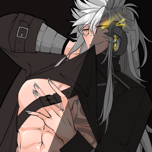 Draco (Original Character) Square Print