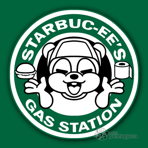 Starbucks x Buc-ee's Parody Sticker: STARBUC-EE'S