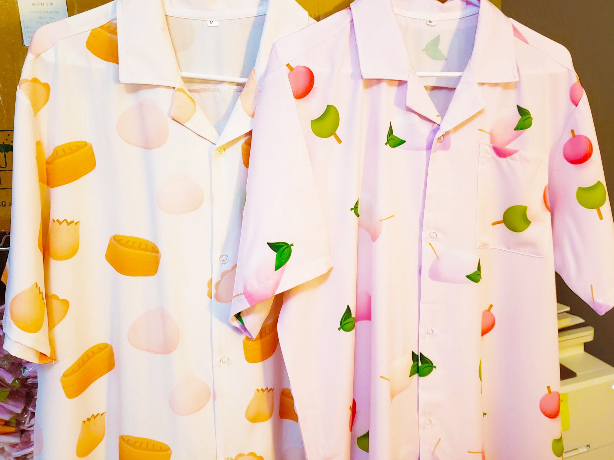 Asian Food Snacks: Button-Up Pattern Shirts 100% Dad Approved