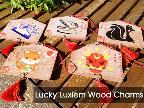 (DISCONTINUING) NIJISANJI EN 'Luxiem': Double Sided Lucky Wood Charms