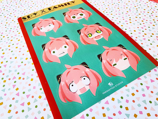 (DISCONTINUING) Spy x Family: Anya Expressions Sticker Sheet