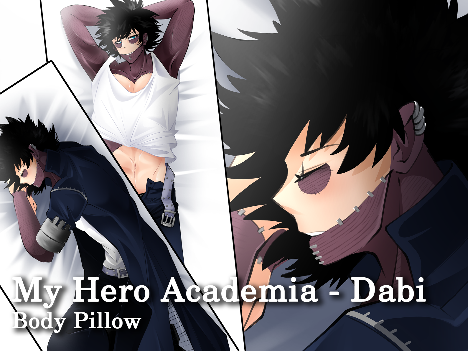 My Hero Academia Dabi Dakimakura Body Pillow Case