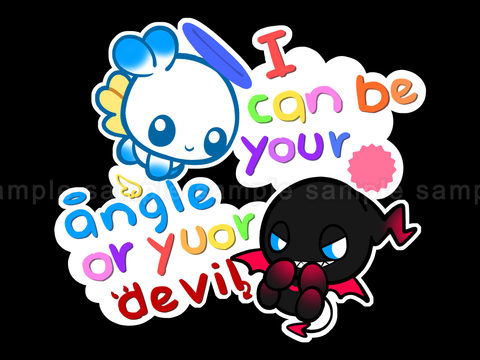 Sonic: Angel & Devil Chao Sticker