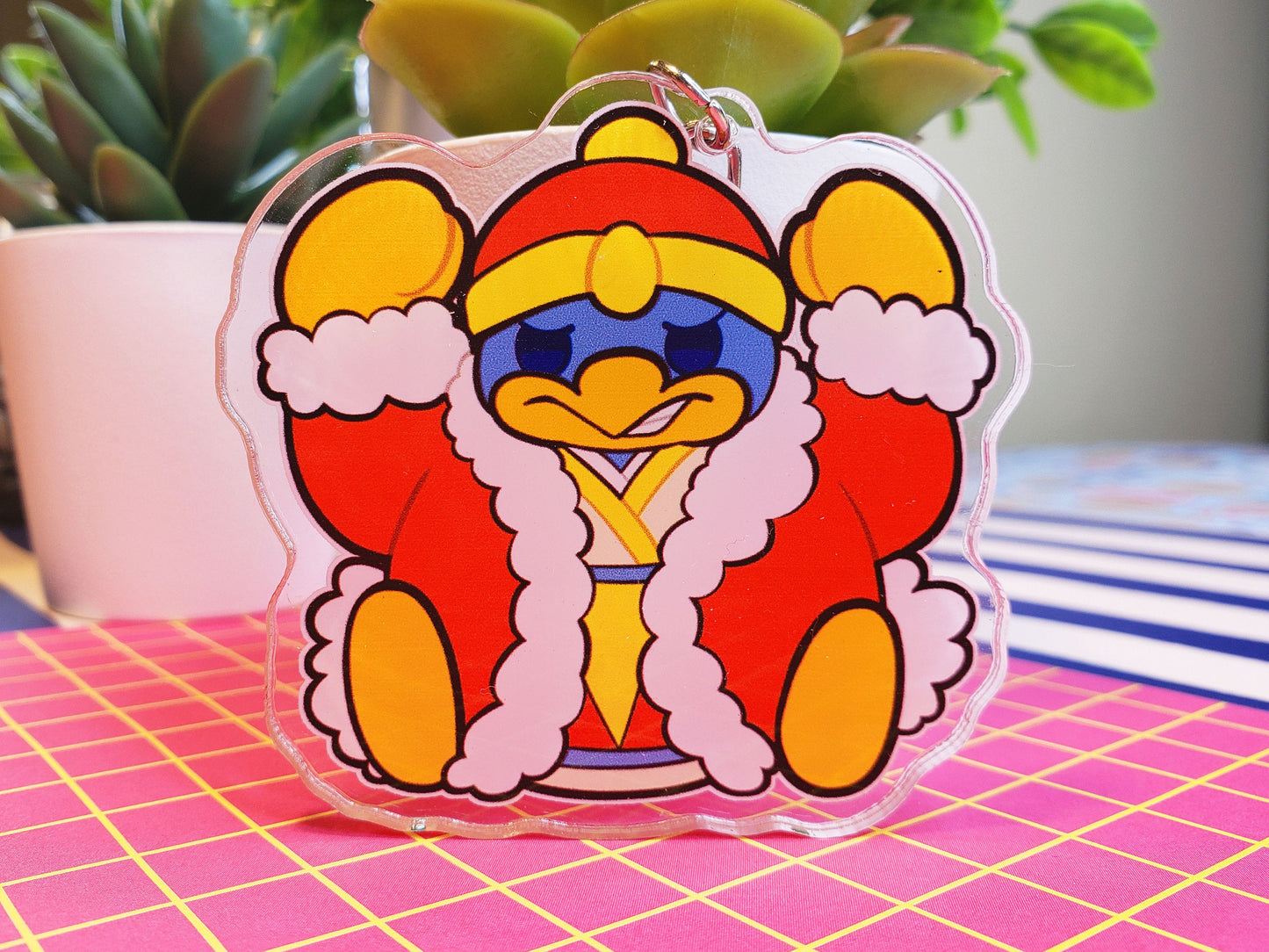 Nintendo SSBU Super Smash Bros. Ultimate Double-Sided 3 in. Keychain [ King Dedede ]