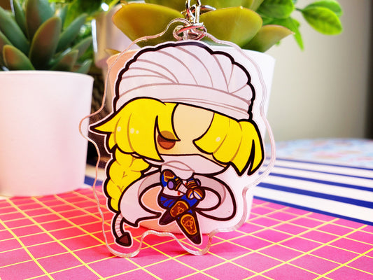 Nintendo SSBU Super Smash Bros. Ultimate Double-Sided 3 in. Keychain [ Sheik ]