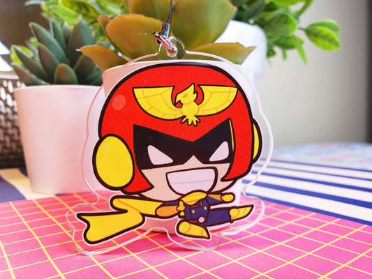 Nintendo SSBU Super Smash Bros. Ultimate Double-Sided 3 in. Keychain [ Captain Falcon ]