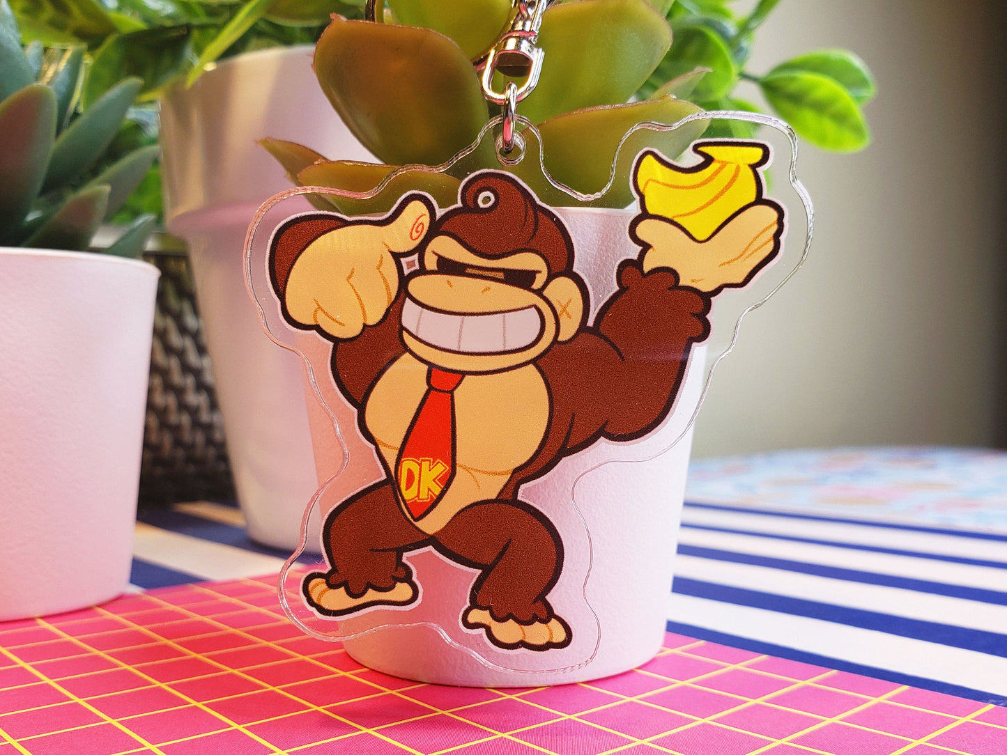 Nintendo SSBU Super Smash Bros. Ultimate Double-Sided 3 in. Keychain [ Donkey Kong ]