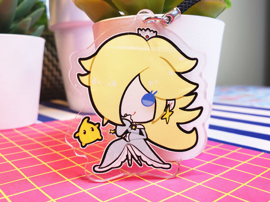 Nintendo SSBU Super Smash Bros. Ultimate Double-Sided 3 in. Keychain [ Rosalina ]