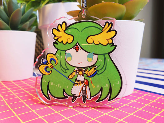 Nintendo SSBU Super Smash Bros. Ultimate Double-Sided 3 in. Keychain [ Palutena ]